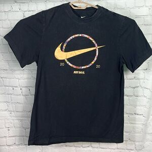 Men’s Nike T-shirt international with Gold swoosh logo Just Do It 2020. Size XL